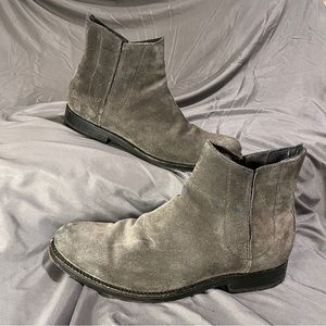 Frye suede leather Men’s ankle boots in gray Size 11